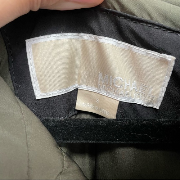 Michael Kors down jacket soft shell with hood longline women’s size small - Picture 9 of 10